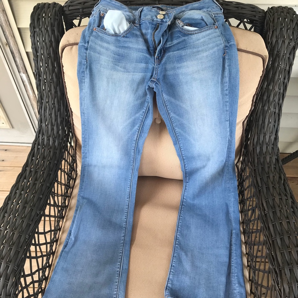 High Waisted American Eagle Bootcut Jeans